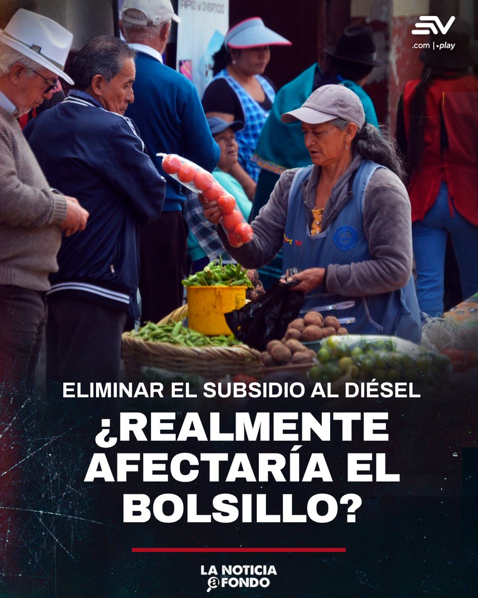 EcuavisaInforma's tweet image. #LaNoticiaAFondo 🔎 | Un estudio de la USFQ revela que eliminar el subsidio al diésel ⛽ tendría un impacto mínimo en el precio de los productos, con subidas de solo centavos por kilogramo o litro. 📊¿Cuál sería el impacto real? 💻 bit.ly/48ahzHs