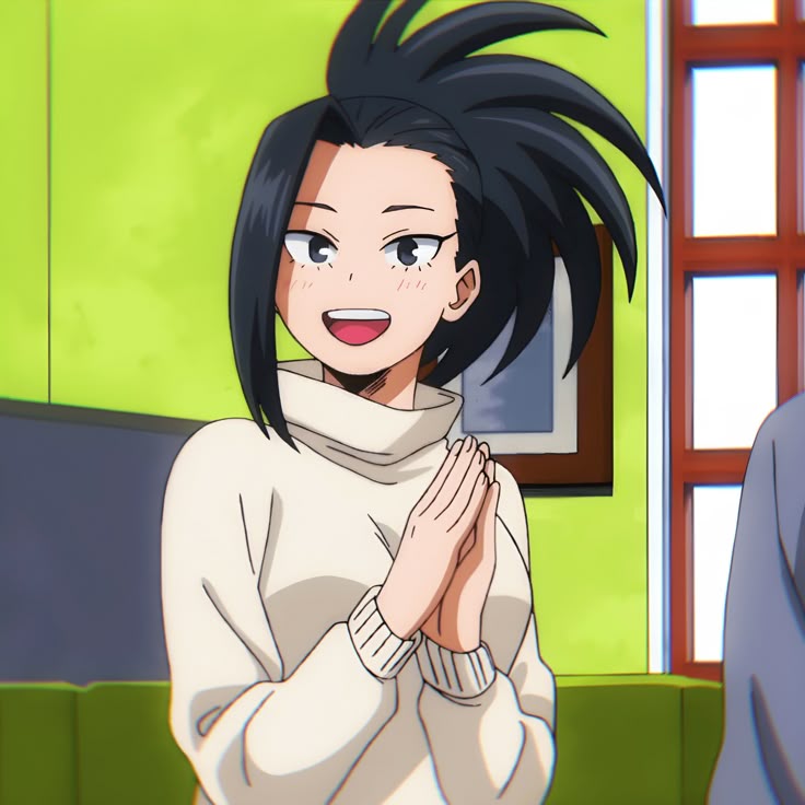 Momo so cute ❤️ #MomoYaoyorozu #Mha #BokuNoAcademia