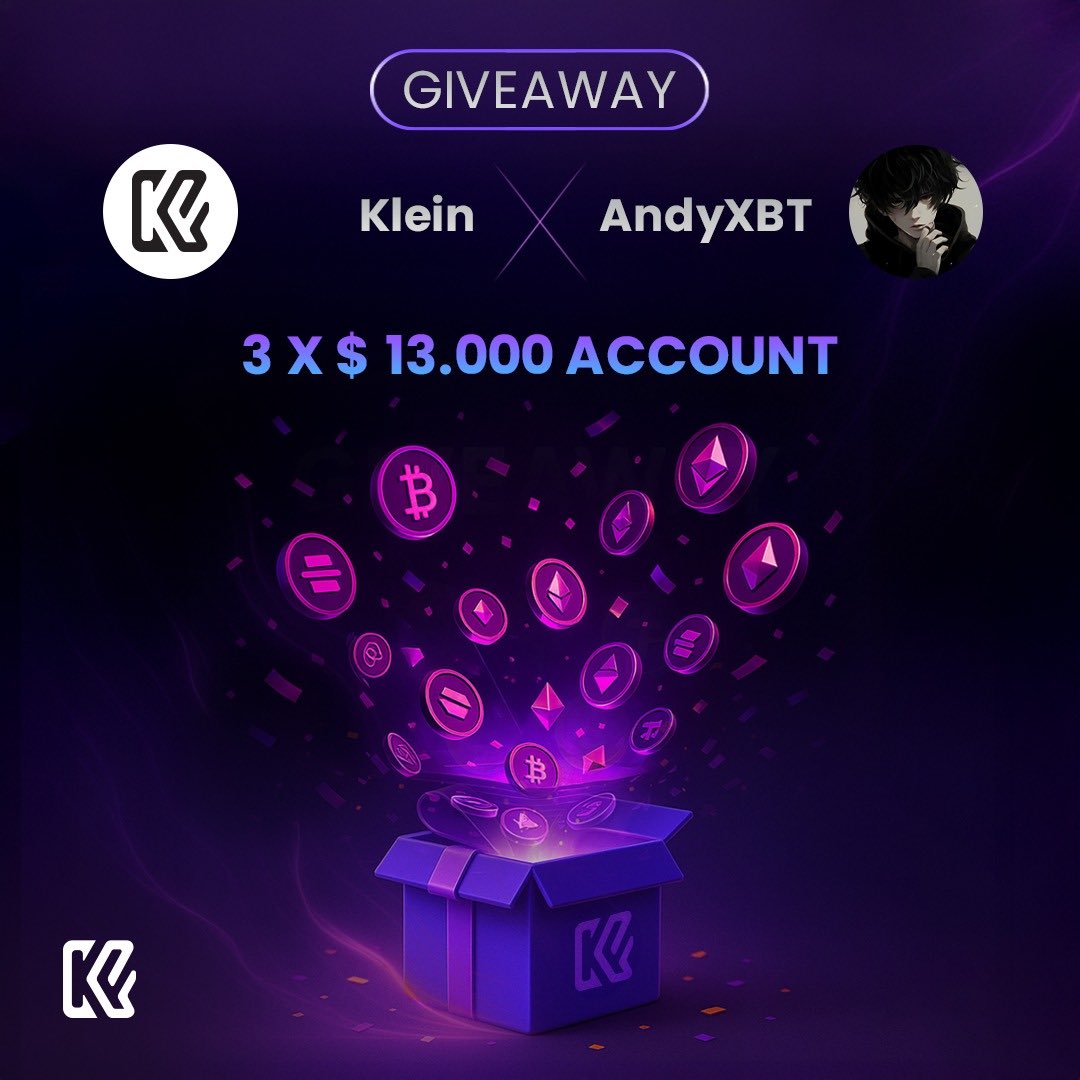 🚨 GIVEAWAY TIME! 🚨

Glad to complete 2k followers so wanna celebrate it wid my X Fam

So Gifting,
💸 3x 13k Funded Accounts on <a href="/KleinFunding/">Klein Funding</a> 
📅 3 Monthly Subscriptions
💰 $100 to someone 

Bonus discounts:
•Get 25% OFF on standard account by using Code *XBT25* 
       •Get