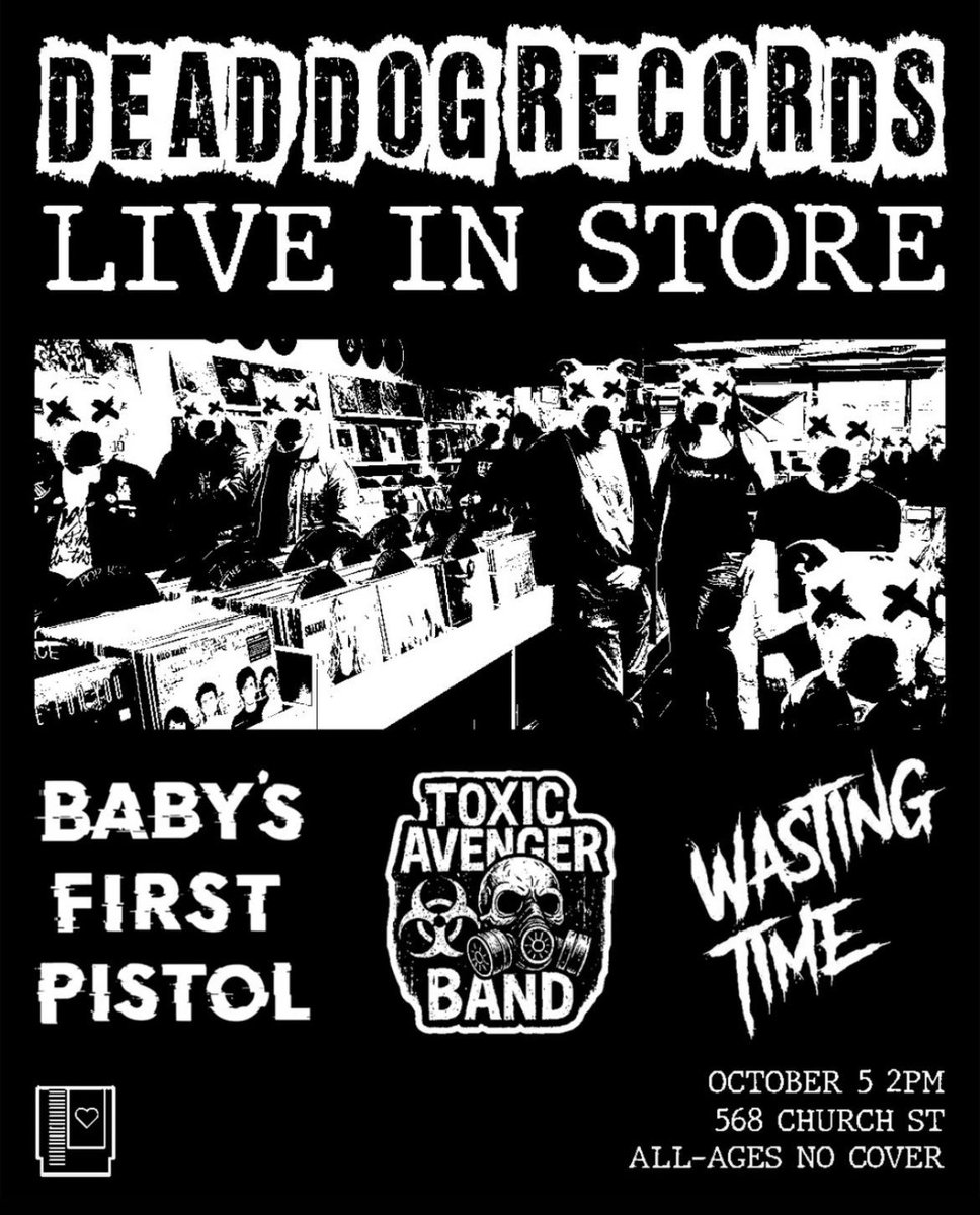 Today! Free show at Dead Dog Records on Church Street!
