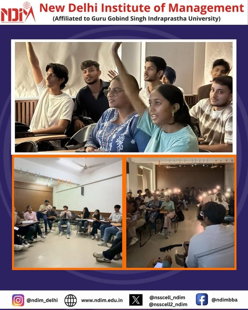 nsscell2_ndim's tweet photo. NSS Cell of NDIM (Unit 1 &amp; 2) in collab with IQAC and IIC, celebrated NSS day on 1st of October, which was filled with joy, and lots of fun activities.
That bring everyone together and make the bonds stronger.

#nssday #nssndim #fun #nss #ggsipu https://t.co/TbzkGLwD8D