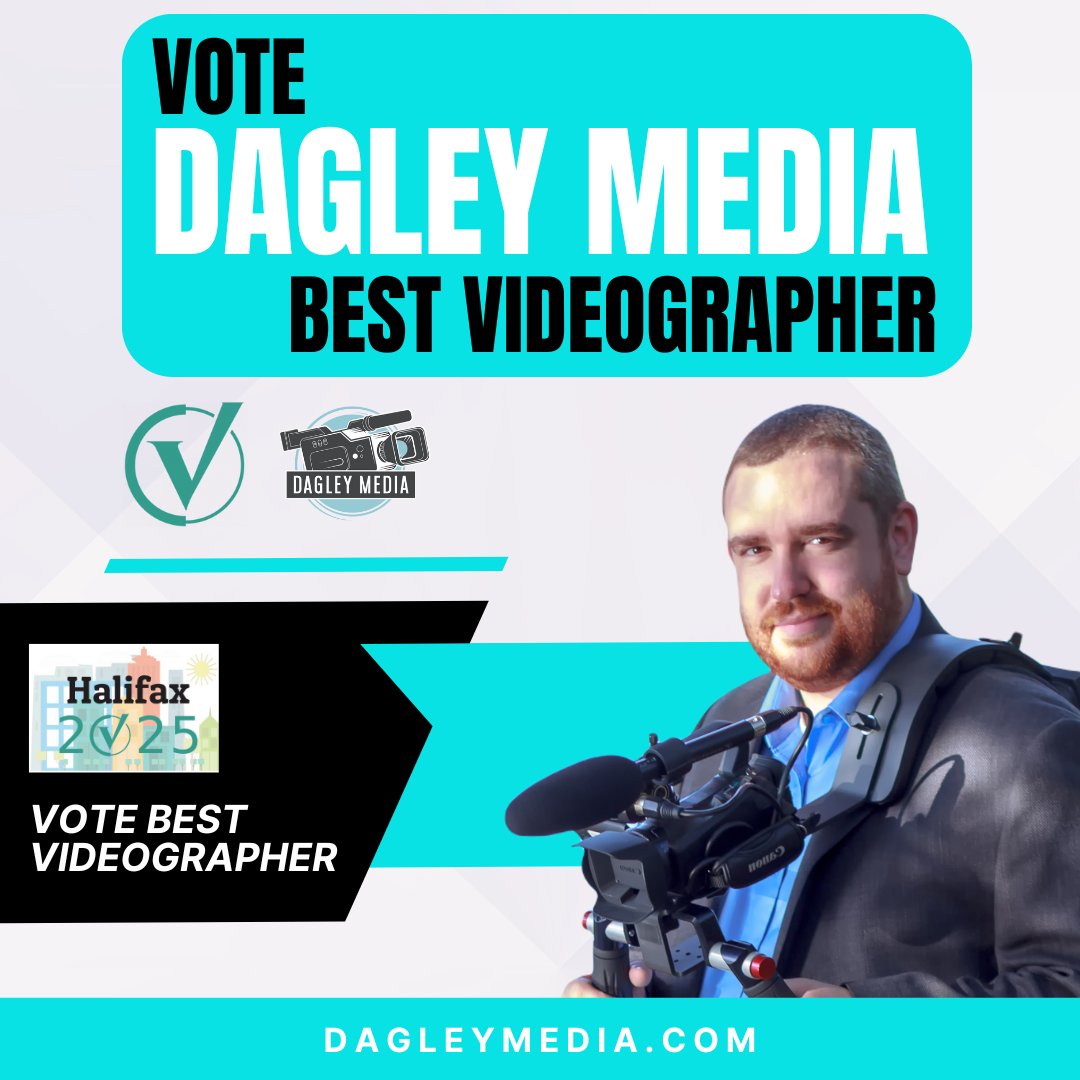 The official voting round has started. Please vote Dagley Media for Best Videographer in CommunityVotes Halifax 2025!
vote.dagleymedia.com