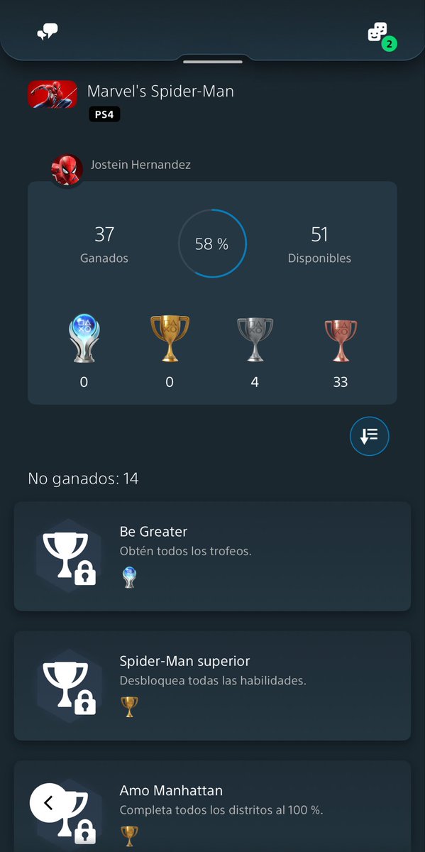 Después de 21 horas, ¡ya casi lo logro! 💪

✅ 89% de la campaña completada
🏠 14 bases pendientes
🎯 8 desafíos de Taskmaster

¡Vamos por el platino #50! 🏆🔥
#PlayStationTrophy #PS5Share #SpiderMan