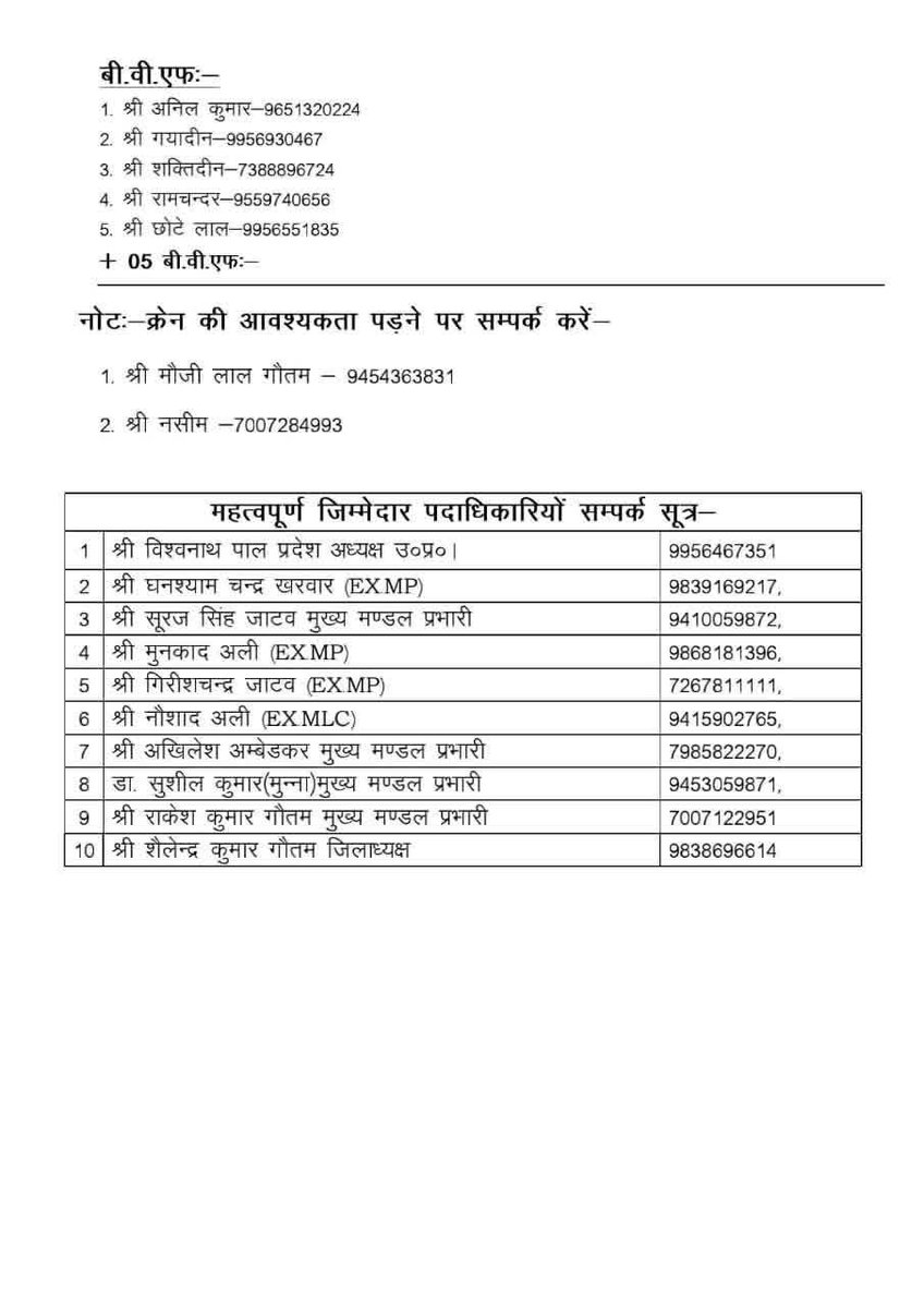 ajeetpratap_bsp's tweet image. BREAKING:– बहुजन समाज पार्टी द्वारा जारी आवश्यक दिशा-निर्देश!

👉 मान्यवर श्री कांशीराम जी के परिनिर्वाण दिवस पर लखनऊ में होने वाले 9 अक्टूबर के राज्यव्यापी कार्यक्रम को लेकर 
#9_अक्टूबर_चलो_लखनऊ