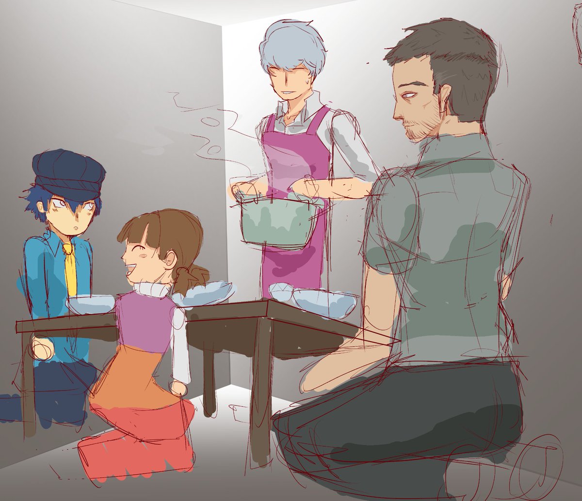 They should add a scene in Persona 4 Revival where Dojima invites Naoto over for dinner pre-dungeon to try and help her make some friends with Yu and Nanako

Helps give Naoto that sister-like relationship with Nanako from the anime and gives more Naoto presence pre-Dungeon