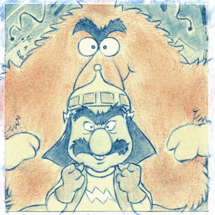 dannyschoening's tweet photo. "I'm going to make that little spy so gloomy, she'll never want to see colors again!"  #HalloweenPostIts Day 5 ⛈️ Murky Dismal &amp; Lurky - Rainbow Brite 🌈 https://t.co/VGO1xaMiro