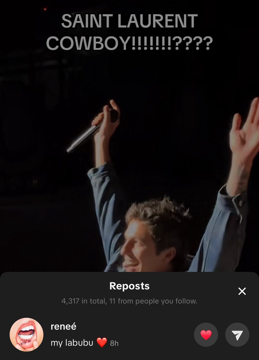 Renee Rapp calling SLC her “labubu” recently ❤️