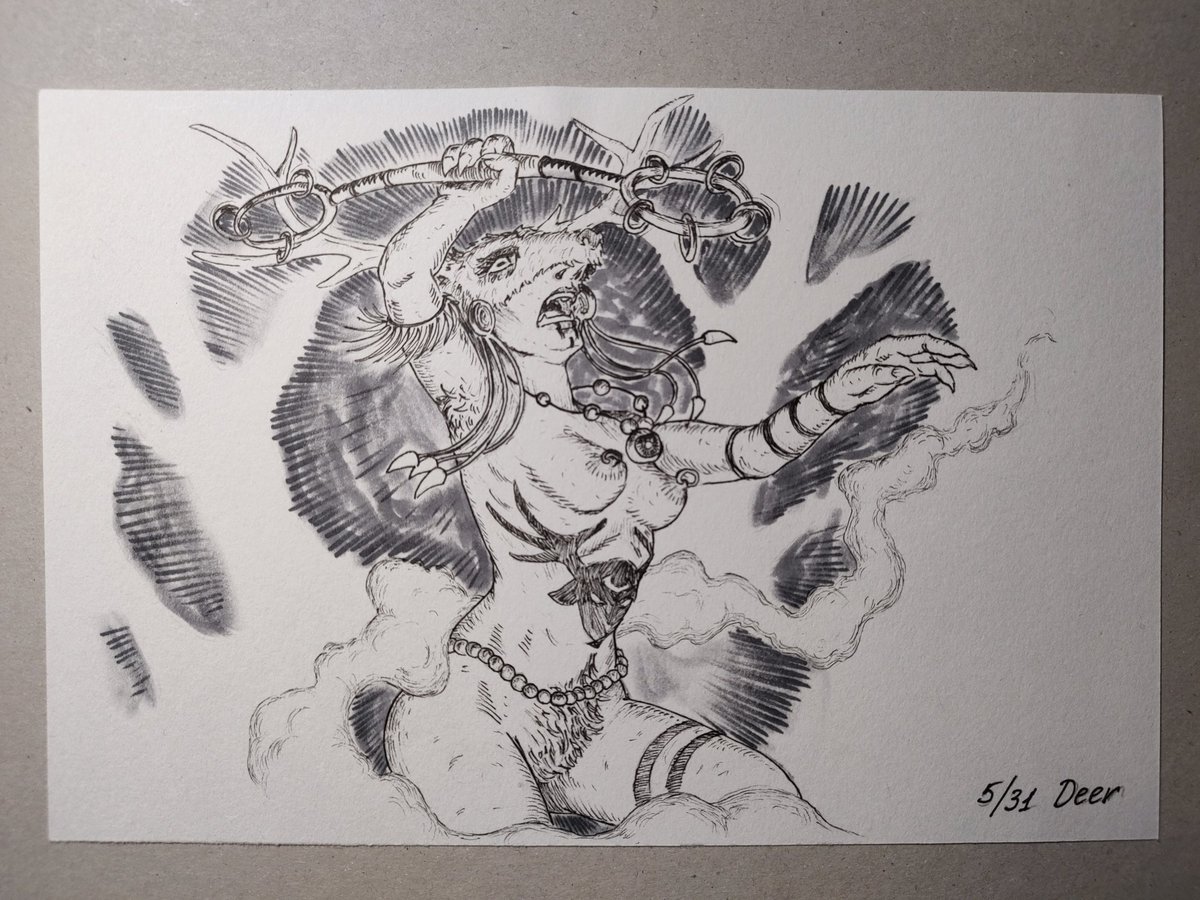 5/31 Deer

#goblinktober #Inktober2025
