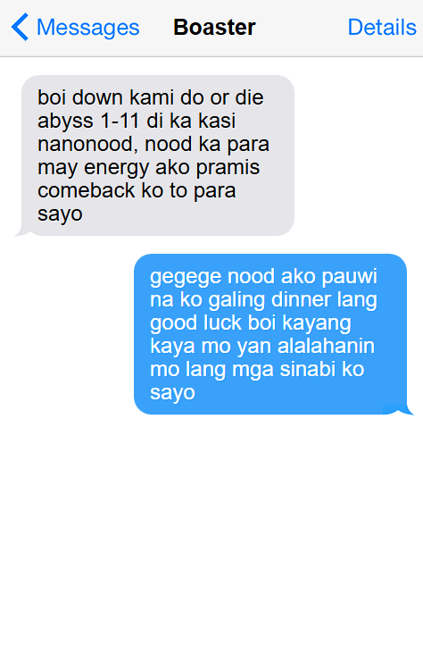 ReactorCTK's tweet photo. words of encouragement lang para sa tropa @OfficialBoaster 

#VCTChampions https://t.co/RB4nEBqHcv