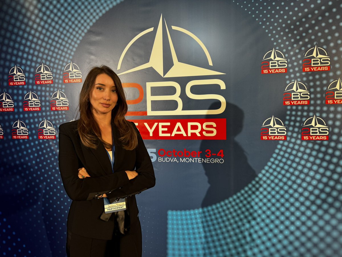 Jovana_Dukovic's tweet photo. Congratulations to the Atlantic Council of Montenegro @acm_ascg on 15 years of the #2BSForum — a leading platform for dialogue on security, politics &amp; global affairs in SE Europe.
Here's to many more years of fostering cooperation &amp; shaping strategic discussions! 🎯 https://t.co/RDXjlbJcMC