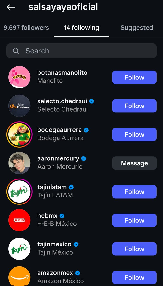 Secta_Mercurial's tweet photo. La cuenta de Yaya siguiendo a Aarón, el único creador de contenido al que siguen ❤️🔥

AARON GANADOR DEL PÚBLICO

AARON YA ERES GANADOR 

#AaronMercury #LaCasaDeAaron #NosVamosConAaron https://t.co/pdNQUjeBQ0
