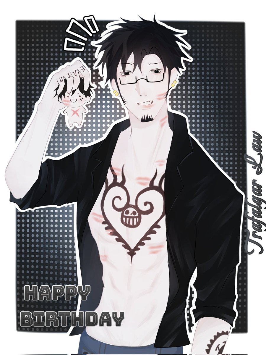 candy1986_06's tweet photo. Happy birthday 🎉 #trafalgarlaw #lawlu https://t.co/33yRE30VtR