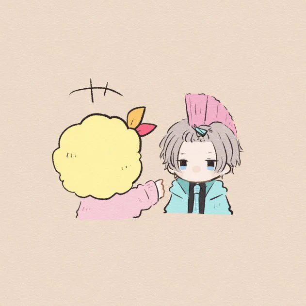 #サラ星図 #描いた晴 アフロさんとモヒカンさん。
