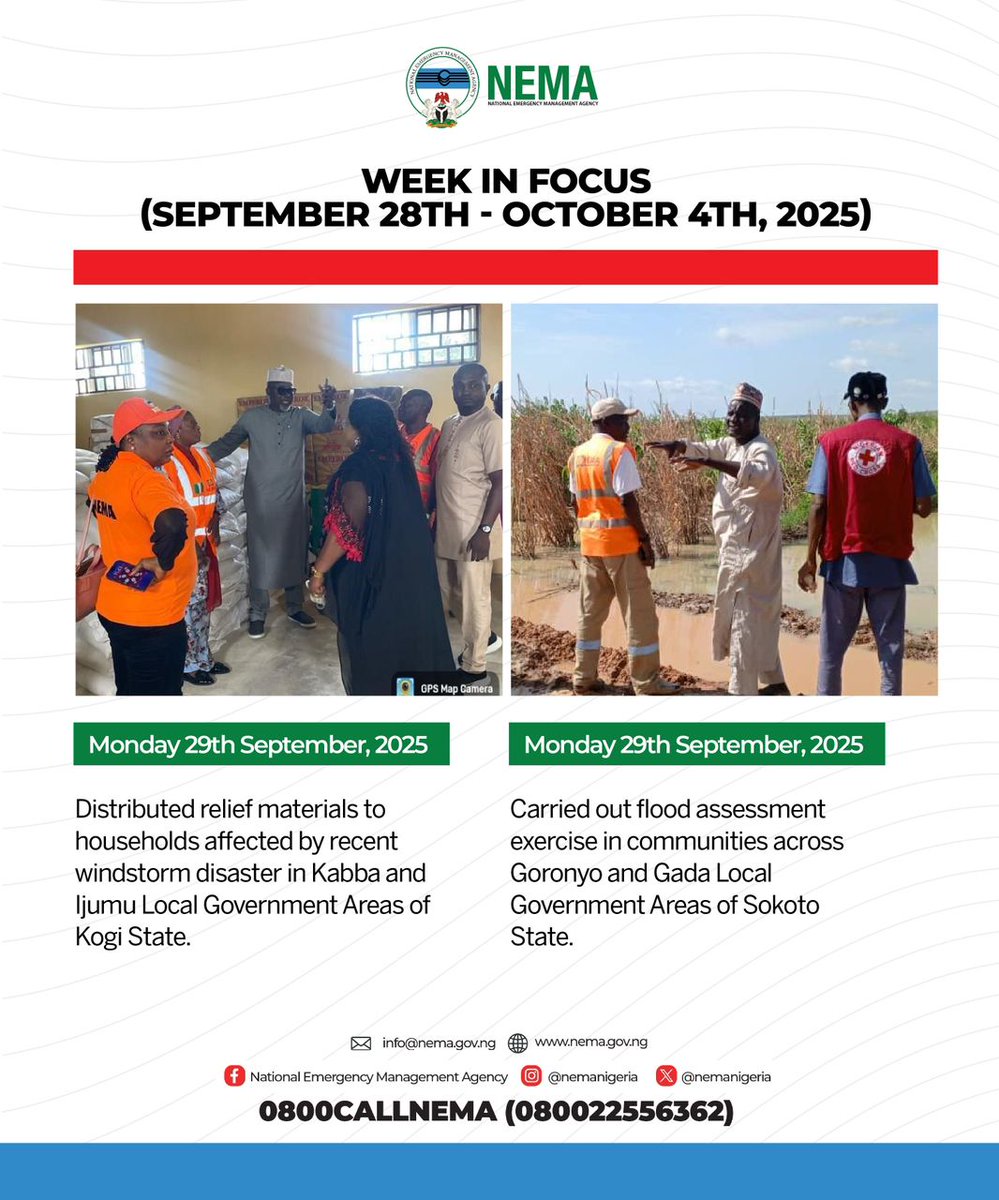 nemanigeria's tweet image. #WeekInFocus #September24thOctober4th #NEMANigeria