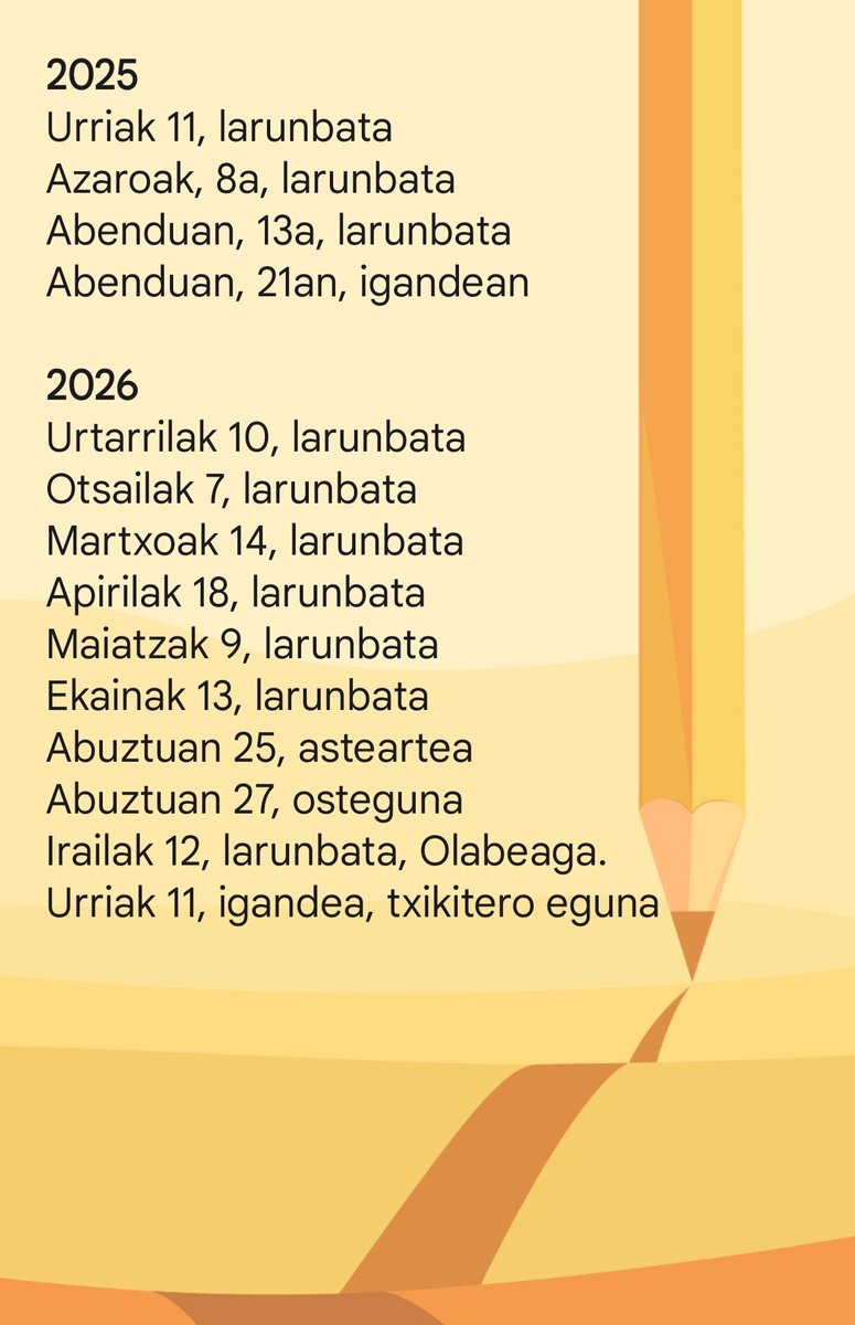 Bilbo Kantarik 2025 eta 2026ko behin-behineko egutegia zehaztu du. Gorde datak, kantuzale hori 😘