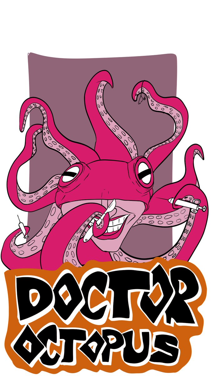 nap0_x's tweet photo. Dr Octopus or 8 levels of multitasking #mystinktober25 https://t.co/mEqwkzjtBM