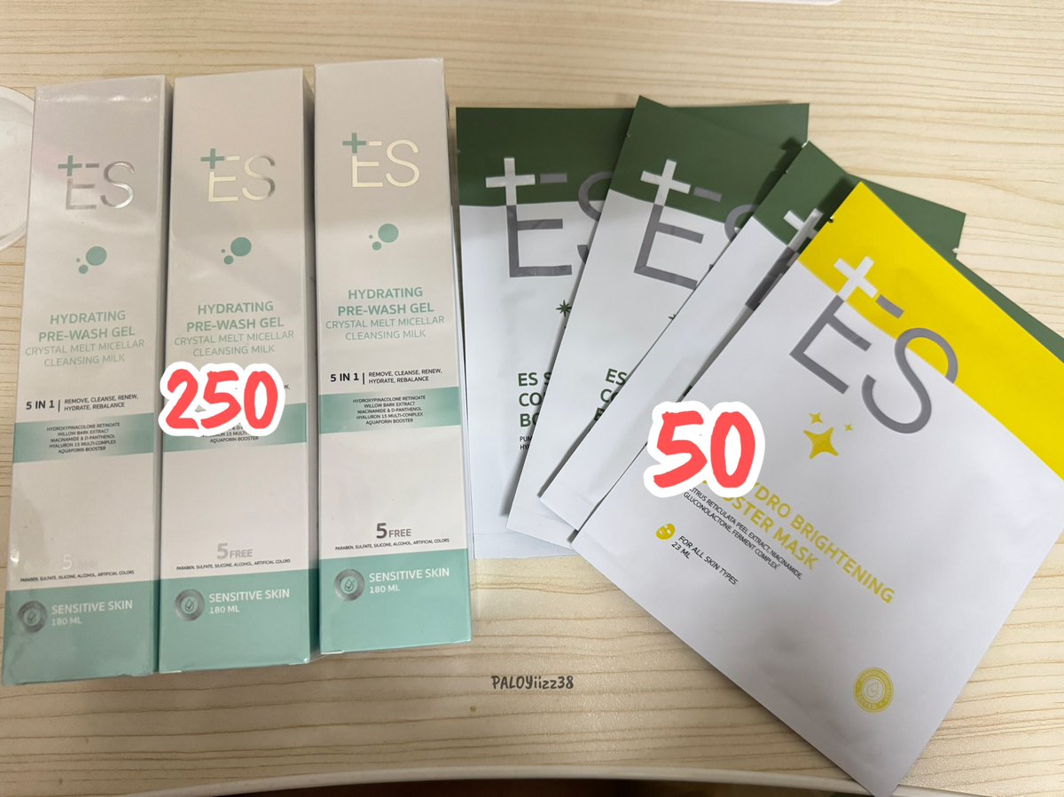 Pls RT🥺

 WTS เปิดแผงจ้าาาาา

👉🏻ES Hydrating Pre-Wash Gel 
หลอดละ 250 บ.
👉🏻ES Mask (มี2สูตร) 
แผ่นละ 50 บ.
👉🏻ซื้อเป็นSet (เจล+มาร์ก 2 แผ่น) เหลือ 300

ค่าส่งเหมาๆ 30 บาท / นัดรับตาม bts 

สนใจ DM สอบถามได้ค๊าฟฟ
#ESxTeeTeePor
#ES #ESxBEAUTRIUM
#TeeTeePor #ป๋อตี๋ตี๋