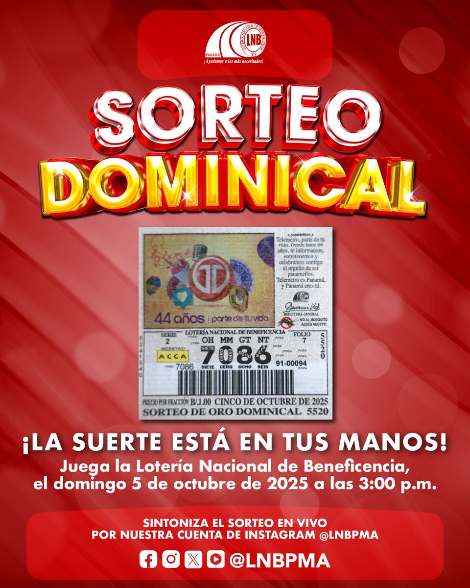 Lotería Nacional Pmá tweet media