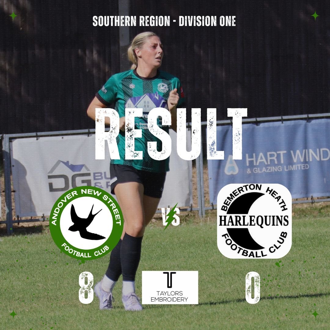 Thank you to all our sponsors and supporters. Fantastic performance by every player. Great 8-0 result.  
Match day sponsor: @TaylorsEmbroidery  
Team sponsor: <a href="/AndoverGlass/">Andover Glass Works</a>  
Club sponsor: @RacingClubVIP  
#UpTheStreet #HerGameToo  
<a href="/BasePyramid/">BaseofthePyramid</a> <a href="/Summer_Bean97/">Summer</a>