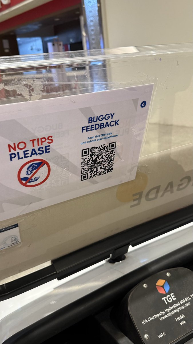 ravishgoel's tweet photo. Extremely disappointed at the airport today — buggy driver Koteshwar Rao refused to offer a ride to senior citizens, even when the cart was almost empty with just one passenger. Pathetic and empathy-less service. @RGIAHyd @MoCA_GoI @AAI_Official — please take action. https://t.co/rXc7cU5ImW