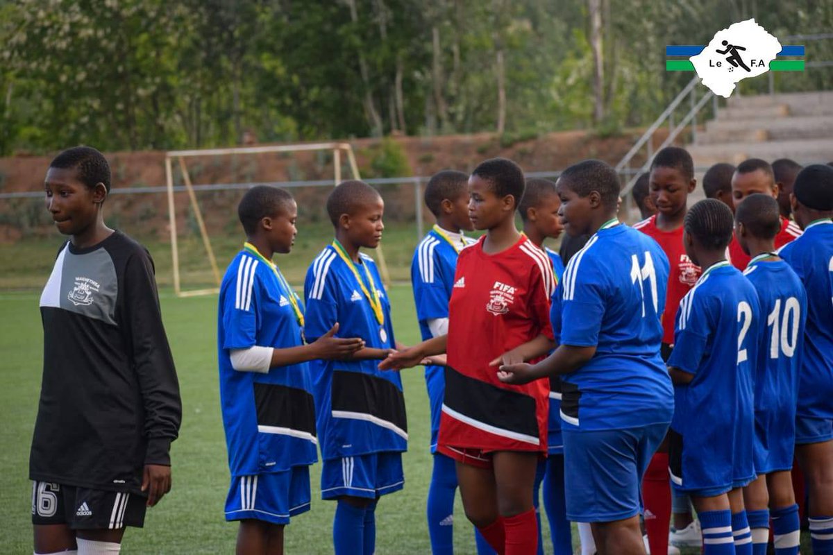 FootballLesotho's tweet photo. Pictorial highlights of the LeFA and LISA U15 Girls 7-Aside tournament which took place at Bambatha Tsita Arena on Saturday where Makhethis High School were crowned Champions https://t.co/RdwAxcavkl