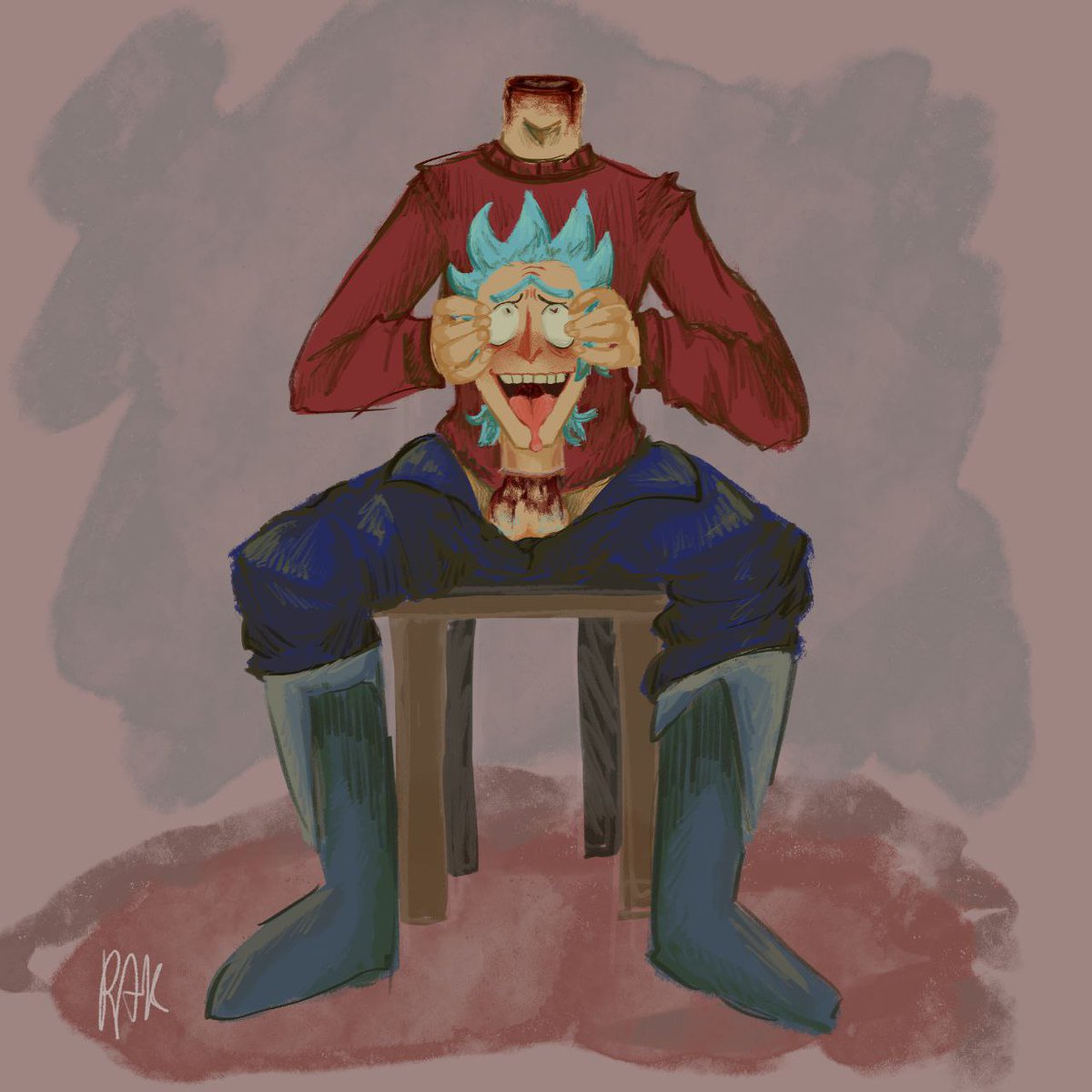 Goretober day 4. I'm late.. #RickandMorty #rickprime #RickSanchez #nsfwtwt