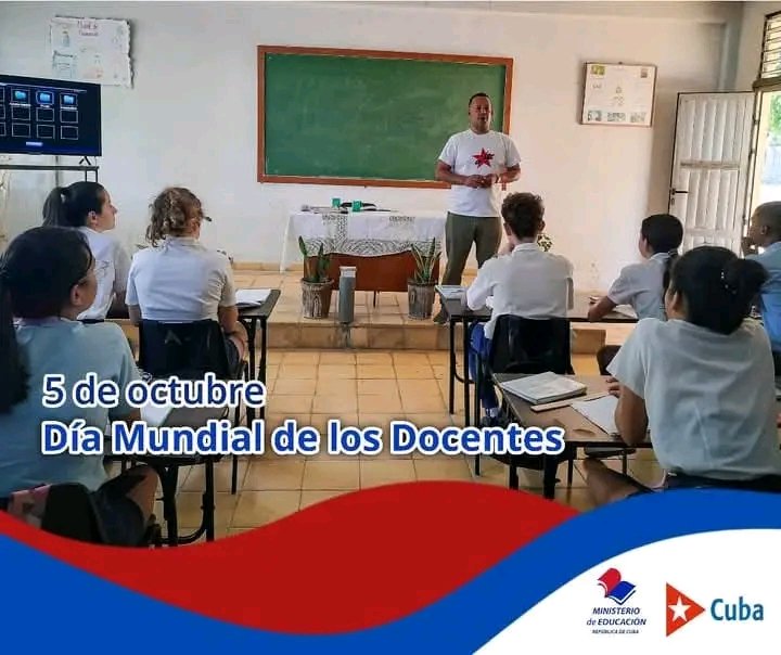 Felicidades a todos nuestros l docentes 
#ArtemisaJuntosSomosMás
#CubaMined
#15AnosArtemisa