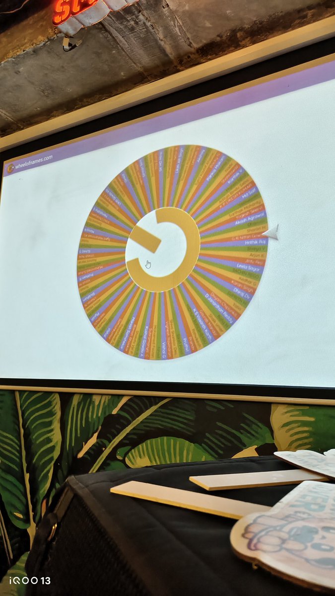HasratSingh8's tweet image. Quester enjoying spin the wheel 🛞 
Lucky draw 😜 
@IqooInd
#BengaluruMeet #FestiveEdition #CommunityVibes #TogetherWeCreate