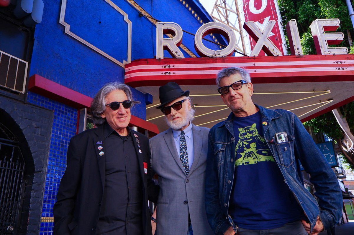 KEEP PUNCHING 🥊 JOE! Thanks to THE ROXIE San Fran for another successful 20th Anniversary screening of The DEVIL 😈 and DANIEL JOHNSTON.

L-R Producer Henry S. Rosenthal, Author Joel Selvin &amp; Director Jeff Feuerzeig. Keep Independent Documentary Cinema alive! DM for your city…