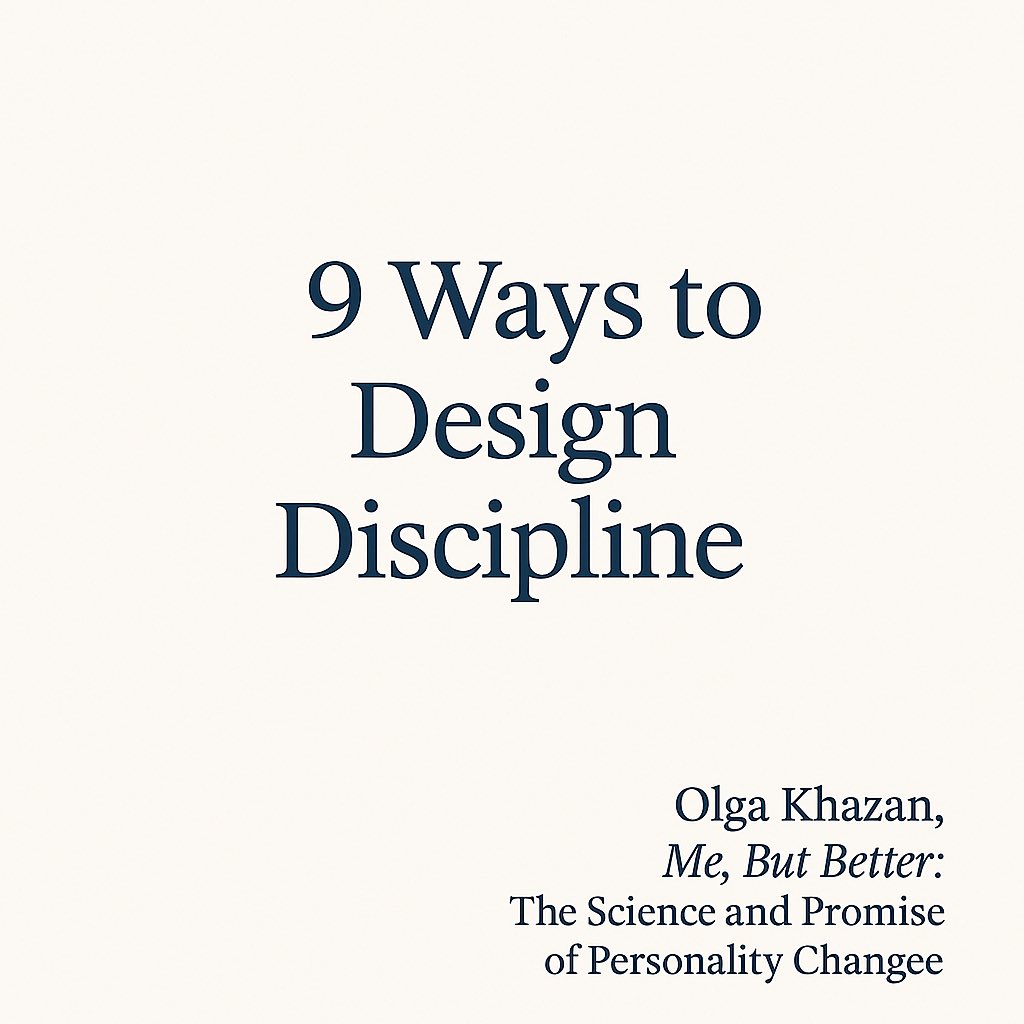 lifejournalbook's tweet image. 9 Ways to Design Discipline:

#MeButBetter #OlgaKhazan #PersonalityChange #Habits #lifejournal

-Thread-