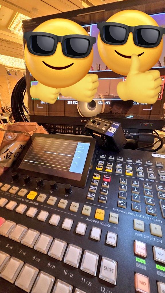 皆さんこんばんは＼(^▽^)／！
横浜にて飴食べながら、ボタン押ししてきましたm(_ _)m
早朝会場入りした時は涼しかったですが、20時30分撮了で外に出ましたら何だかめっちゃ暑かったです🥵
イベントの１０月かなー？
お疲れ様です(｡･ᴗ･)_🍵