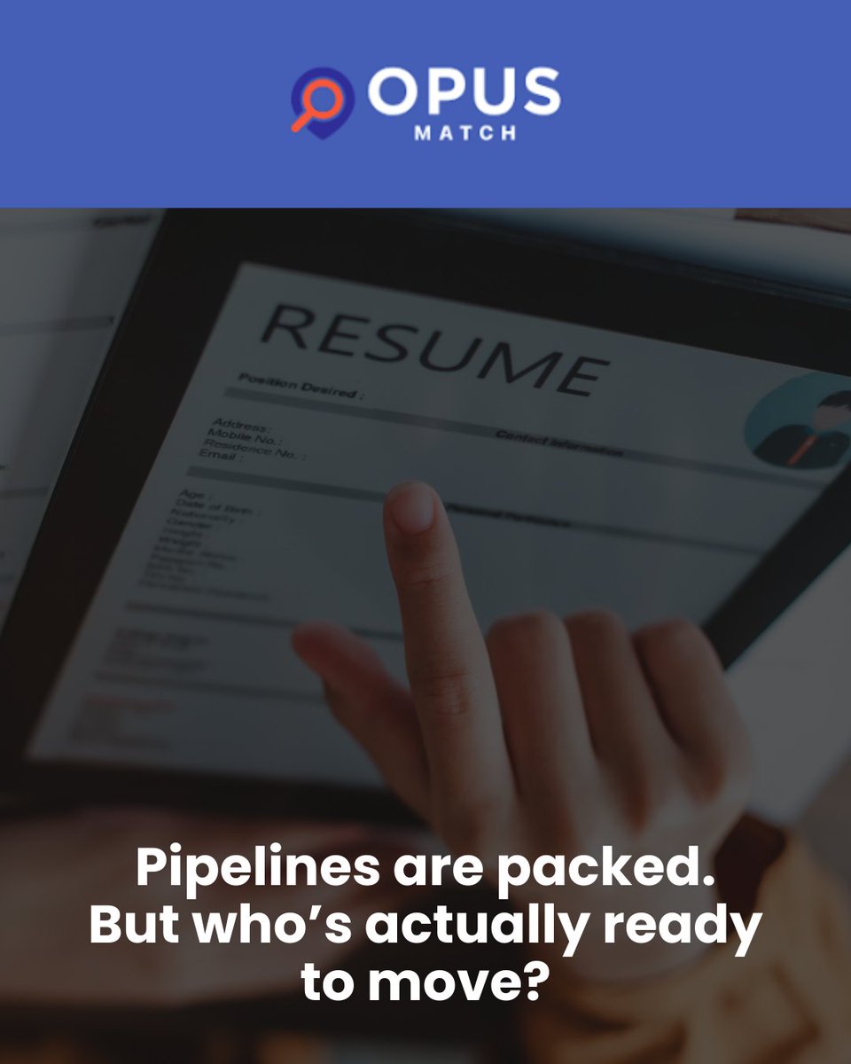 OpusMatchAi's tweet image. Recruitment isn't about volume—it’s about velocity.
Opus Match gives recruiters visibility into who’s actually moving, not just who’s in the pipeline.
Let behavior lead the way.
🔗 opusmatch.ai/contact-us
#FastHiring #RecruitmentVelocity #AIStaffing