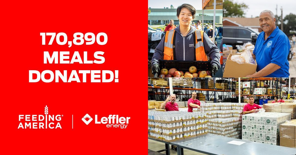 We did it together! Thanks to our amazing customers, who booked heating system tune-ups with us through #HungerActionMonth in September, we’re proud to announce they helped us provide 170,890 meals through Feeding America® to help people facing hunger!