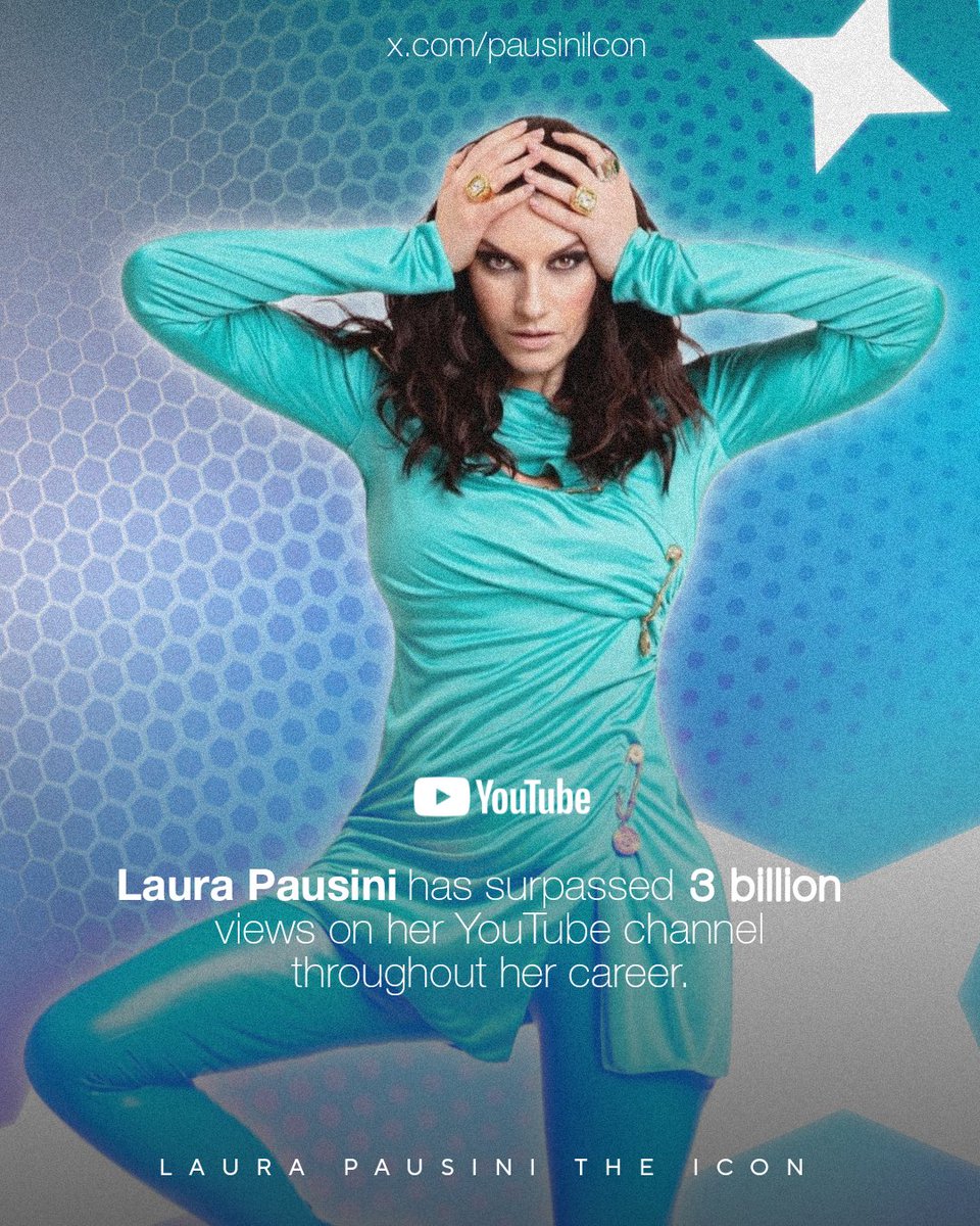 🏆| #LauraPausini supera ufficialmente i 3 miliardi di visualizzazioni sul suo canale #YouTube.