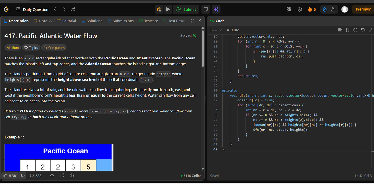 Day 3 of 90 to 2026
- solved potd : visit from oceans to cells using bfs
- read about chinese remainder theorem ; 3²²/77 ; finding the remainder 
-  the variety of topics in CAT is insane 
- revised COA : registers and buffers
#placement #interview #leetcode