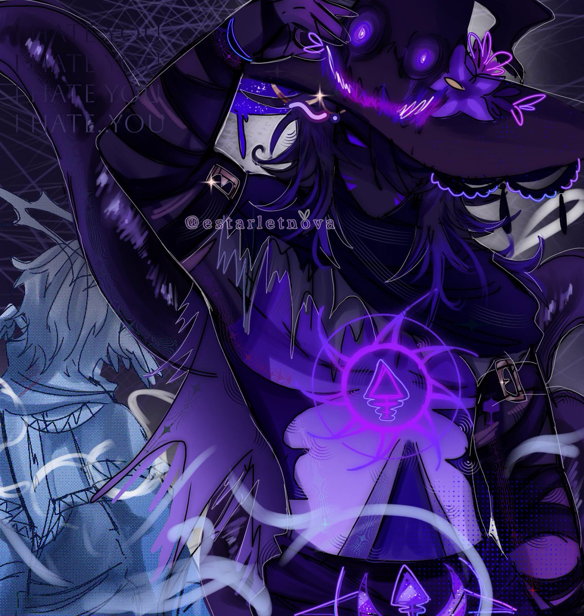 estarletnova's tweet image. &quot;I could have given you the world and you still ended me from the inside&quot;

(Day 2) 

#azuretime #timeazure #Forsaken #forsakenfanart #azureforsaken #twotimeforsaken #AzureWrath