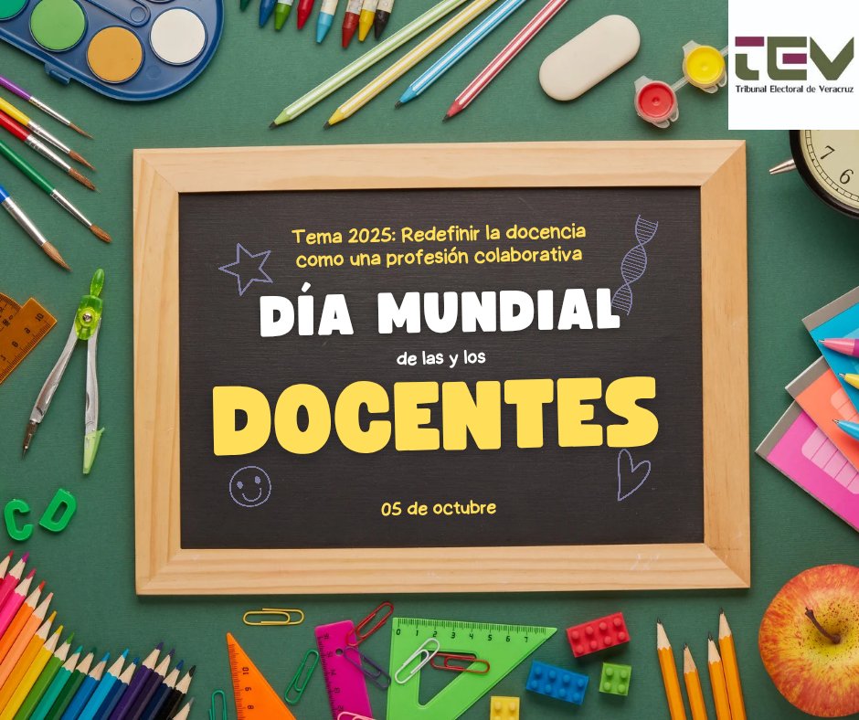 El tema de este año para el Día Mundial de las y los Docentes es "Redefinir la docencia como una profesión colaborativa", el cual reconoce la dimensión social de la educación, en un ámbito de inclusión y participación igualitaria de todas y todos.