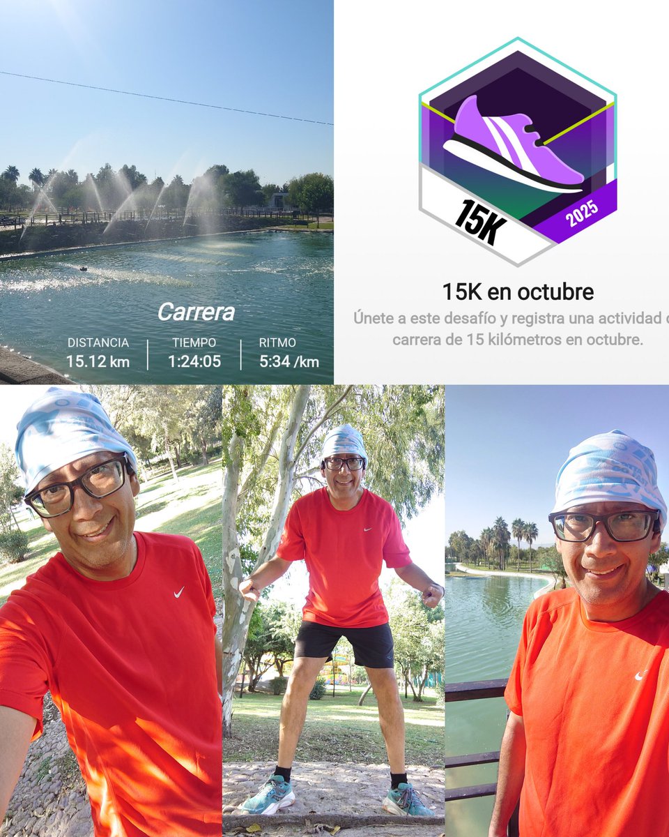 Listo el entrenamiento.... #15K #RunningSunday #NiQuienSeRaje #Yoelegícorrer #LosCobardesTeam #clubEXATECrunning #FelizDomingo #LonelyRunnerTeam #CannotStopRunning 🏃