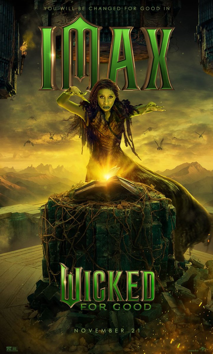 New Elphaba character poster for ‘Wicked: For Good’

Tickets on sale October 8th.