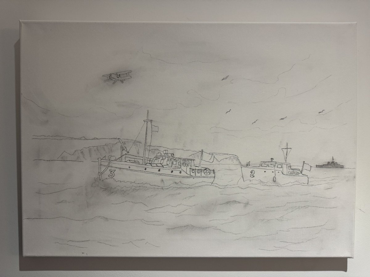 My last go at having a sketch ✍️ for the weekend — just in case you were wondering, the canvases were 3 for 2 😜