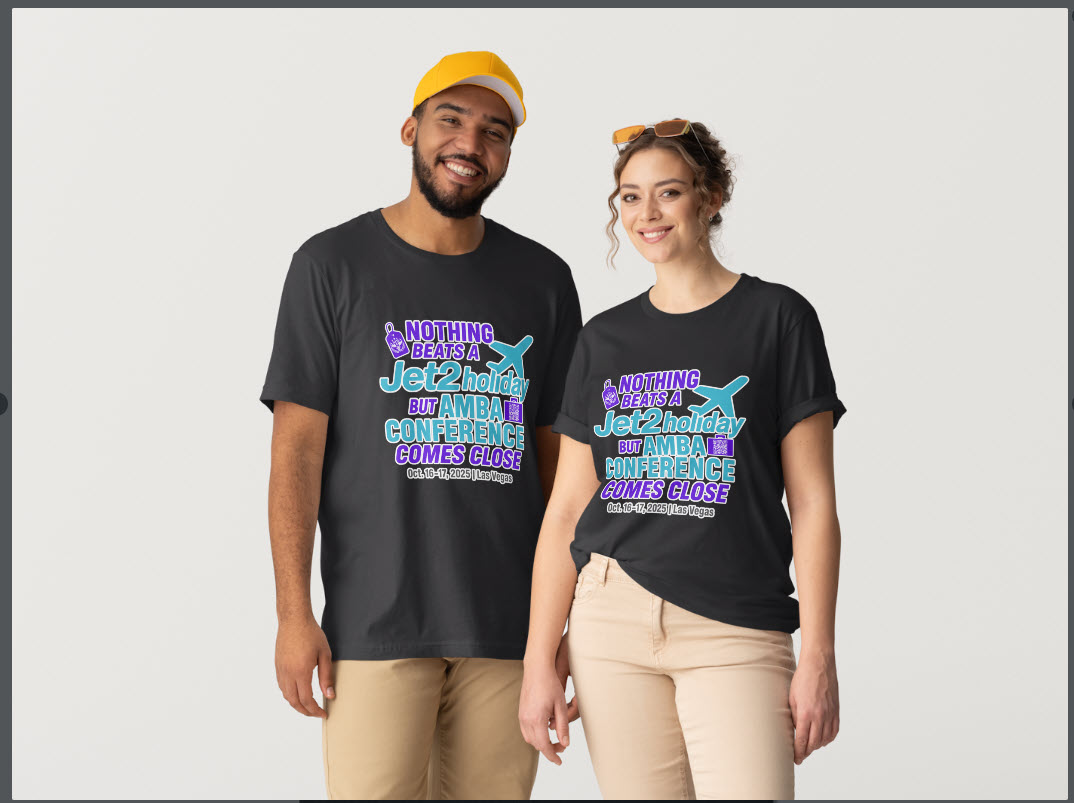 AMBAnet's tweet photo. 👕 Want the shirt? You’ve got to be there!
✨ Register for #AMBA2025 and snag your exclusive conference tee.
🎉 Oct 16–17 • Las Vegas • 25th Anniversary

👉 Register now: https://t.co/LTk3dZLIM6

💸 Save $100 with Coupon Code Vegas716 https://t.co/sBQeFJsb5b