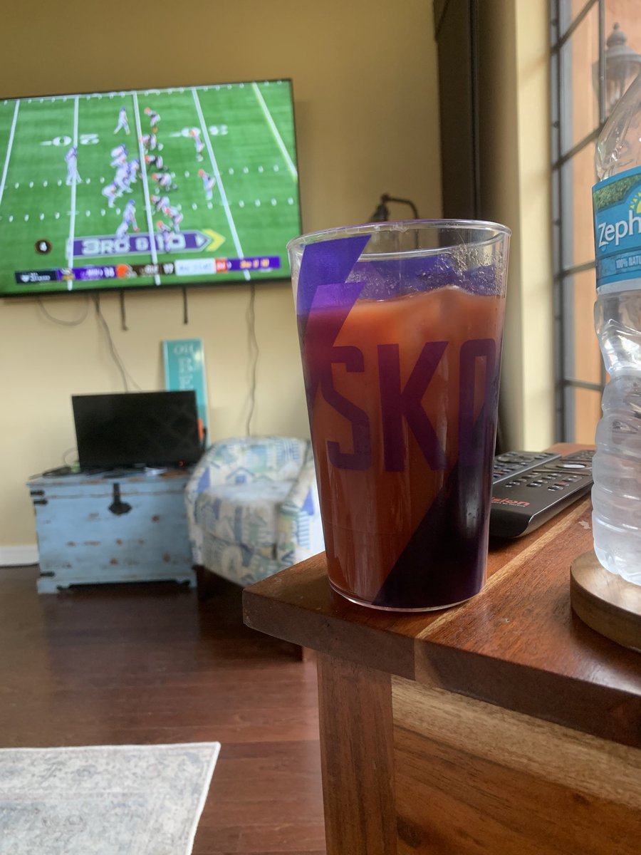 kmrscash's tweet photo. Had to break out the Bloody Mary for the 4th. Would only be better with @grayduckspirits can’t get it here in FL. #Skol https://t.co/7OGsIiP4cU