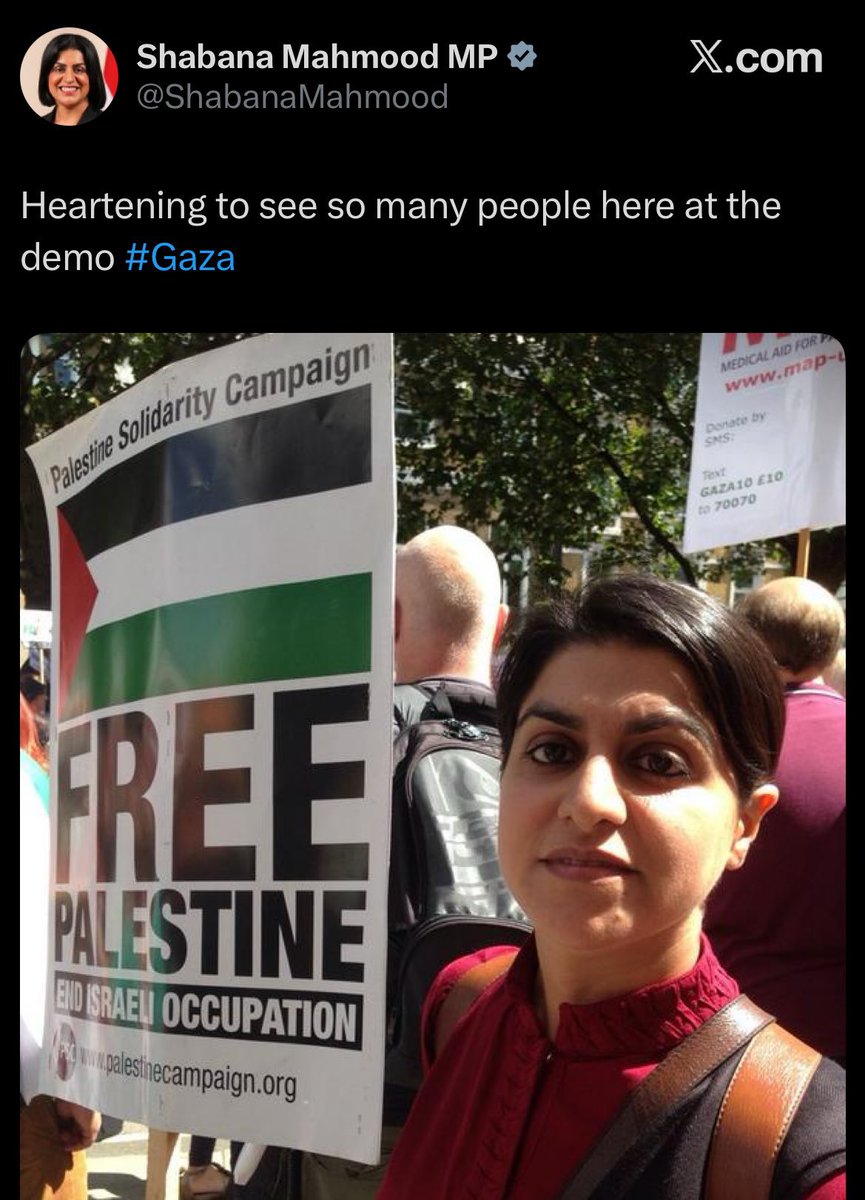 Here’s Shabana Mahmood before she got purchased.