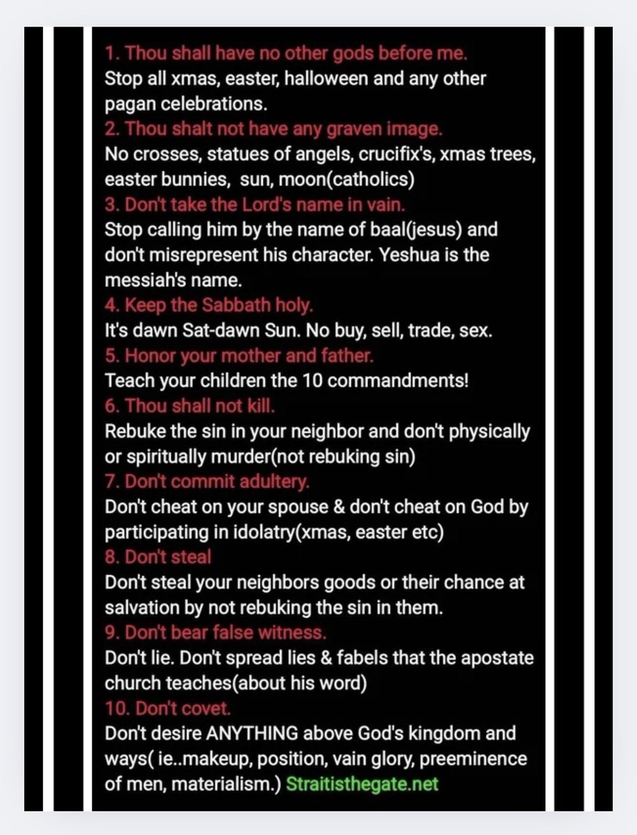 Did you know that if you are going to church on Sunday(1st Day), seeing pagan crosses, seeing halloween decor, using the name baal (jesus) that your pastors have lied to you and they DO NOT have the Holy Spirit❓❓
📖Jeremiah 23 
📖Ezekiel 34

📖Isaiah 5:20 
WOE unto them that