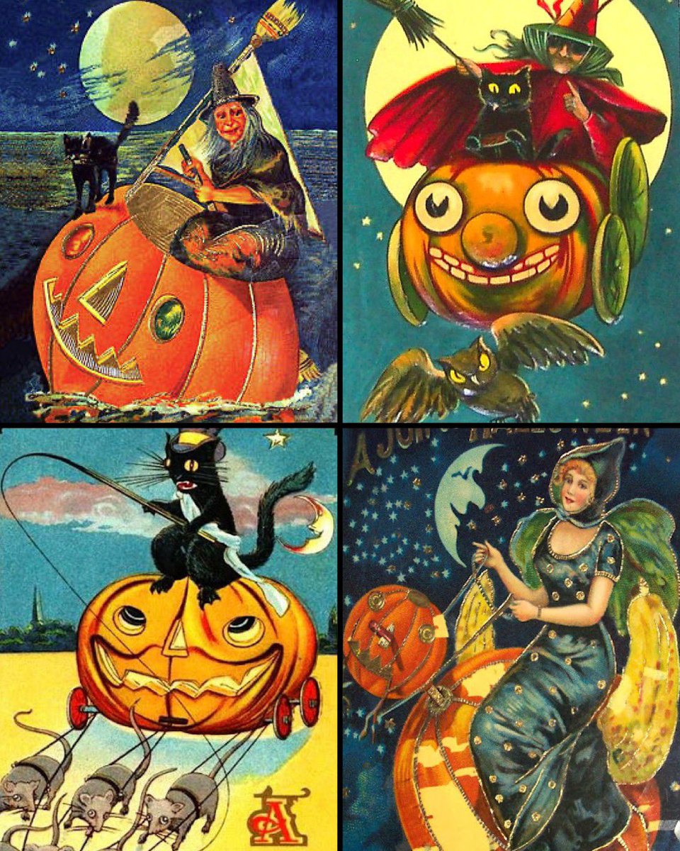 The weirdness that is vintage Halloween cards