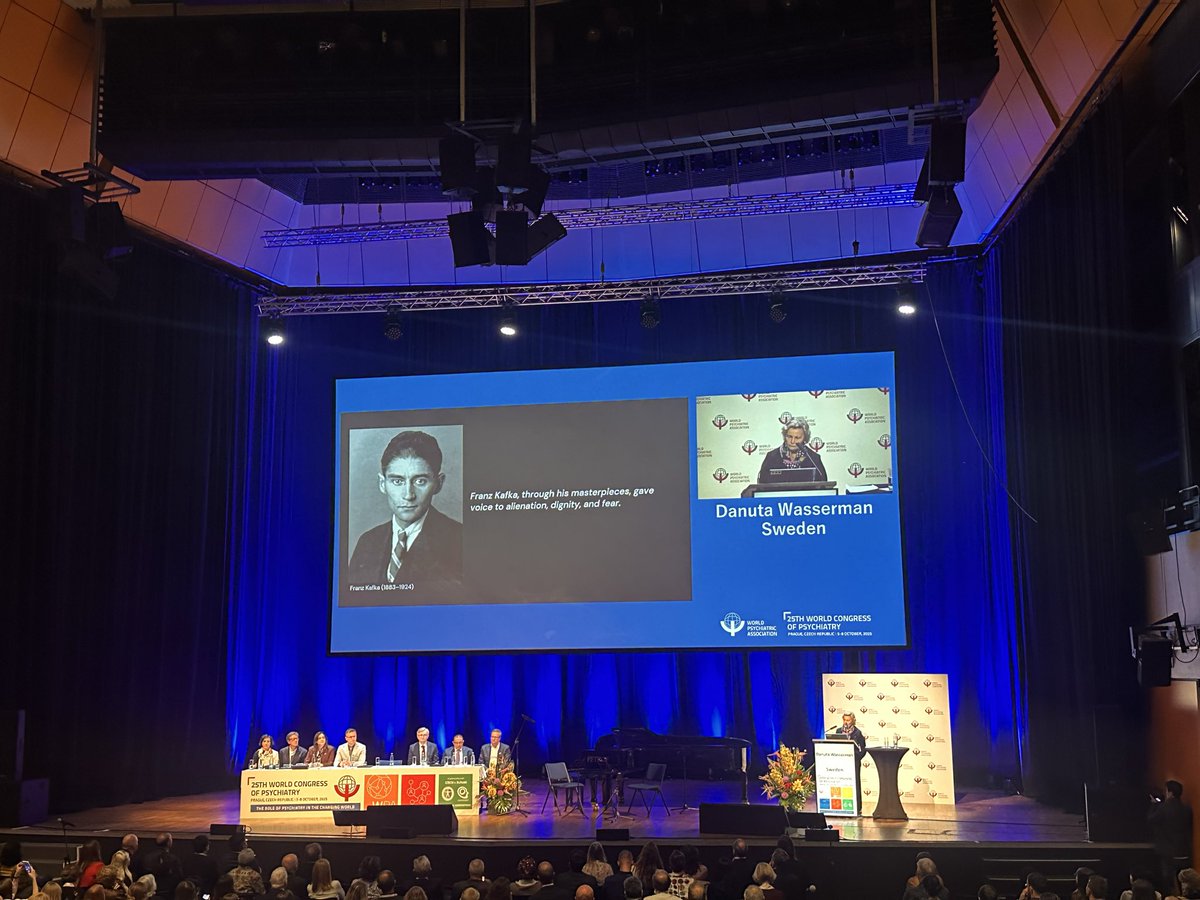 Dr Danuta Wasserman at the Opening Ceremony of the 25th World Congress of Psychiatry #WCP25.