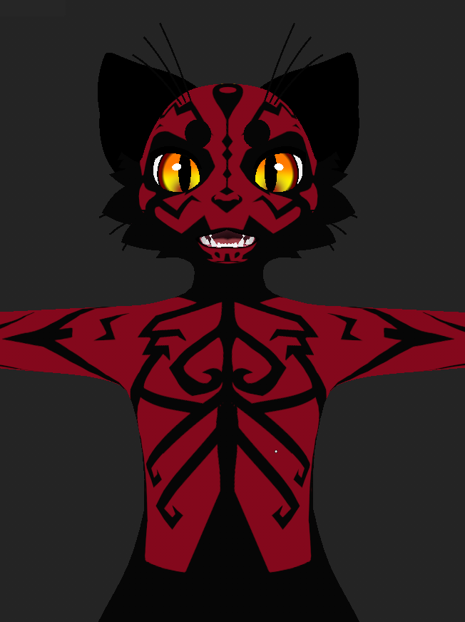 Practicando con un Mayu he creado a Darth Meow