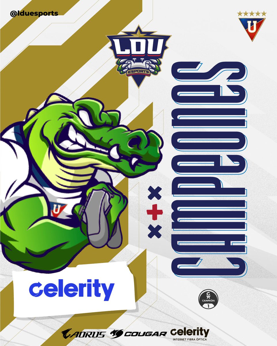 🔥 ¡BICAMPEONES del Torneo Celerity! 🔥

Cada partida fue una batalla, y cada victoria, un paso más hacia la gloria.

💪 Esto es solo el comienzo.

#GoLDU #UnidosPorElGaming #AORUSLATAM #CelerityEC #CougarGamingLatam #LeagueOfLegends