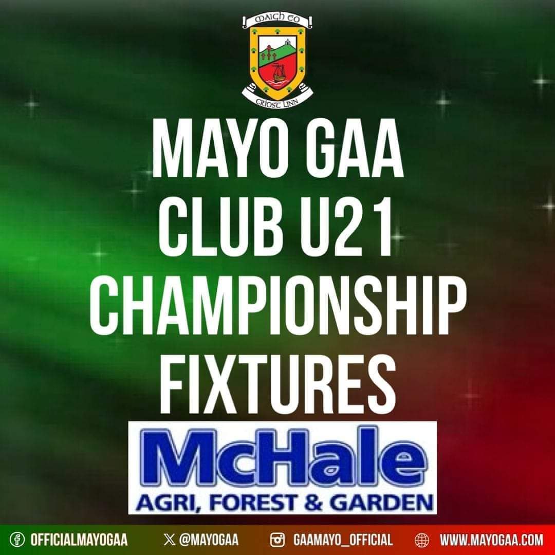 McHale Agri, Forest &amp; Garden U21 Club Fixtures update.

📖 Read details here ⬇️ ⬇️ ⬇️ 
mayogaa.com/2025/10/05/mch…