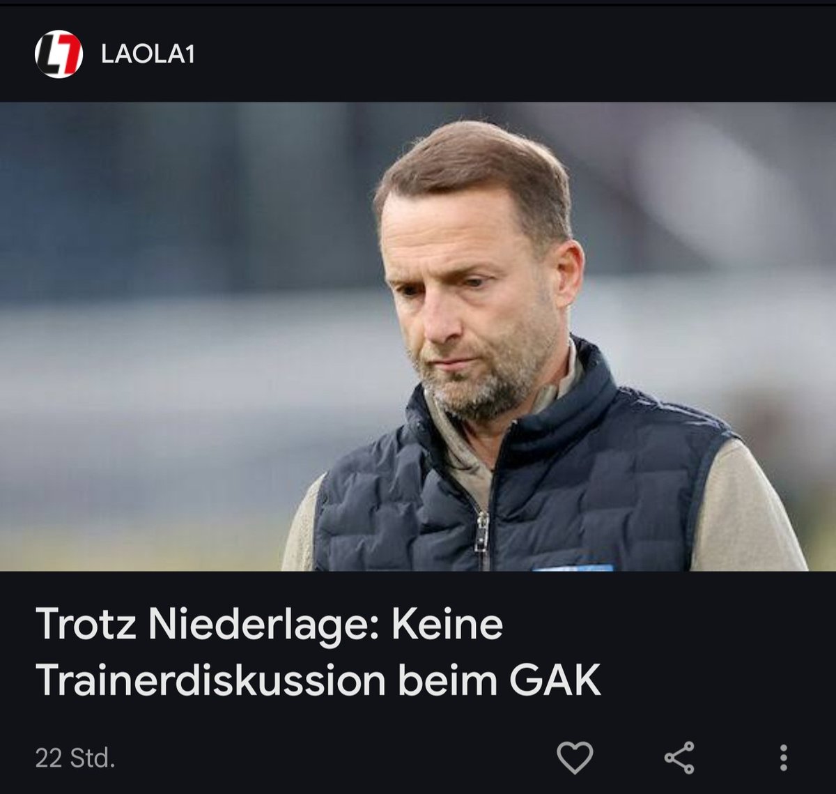 wäre auch total unnötig, die richtung passt, agent ferdl macht das großartig